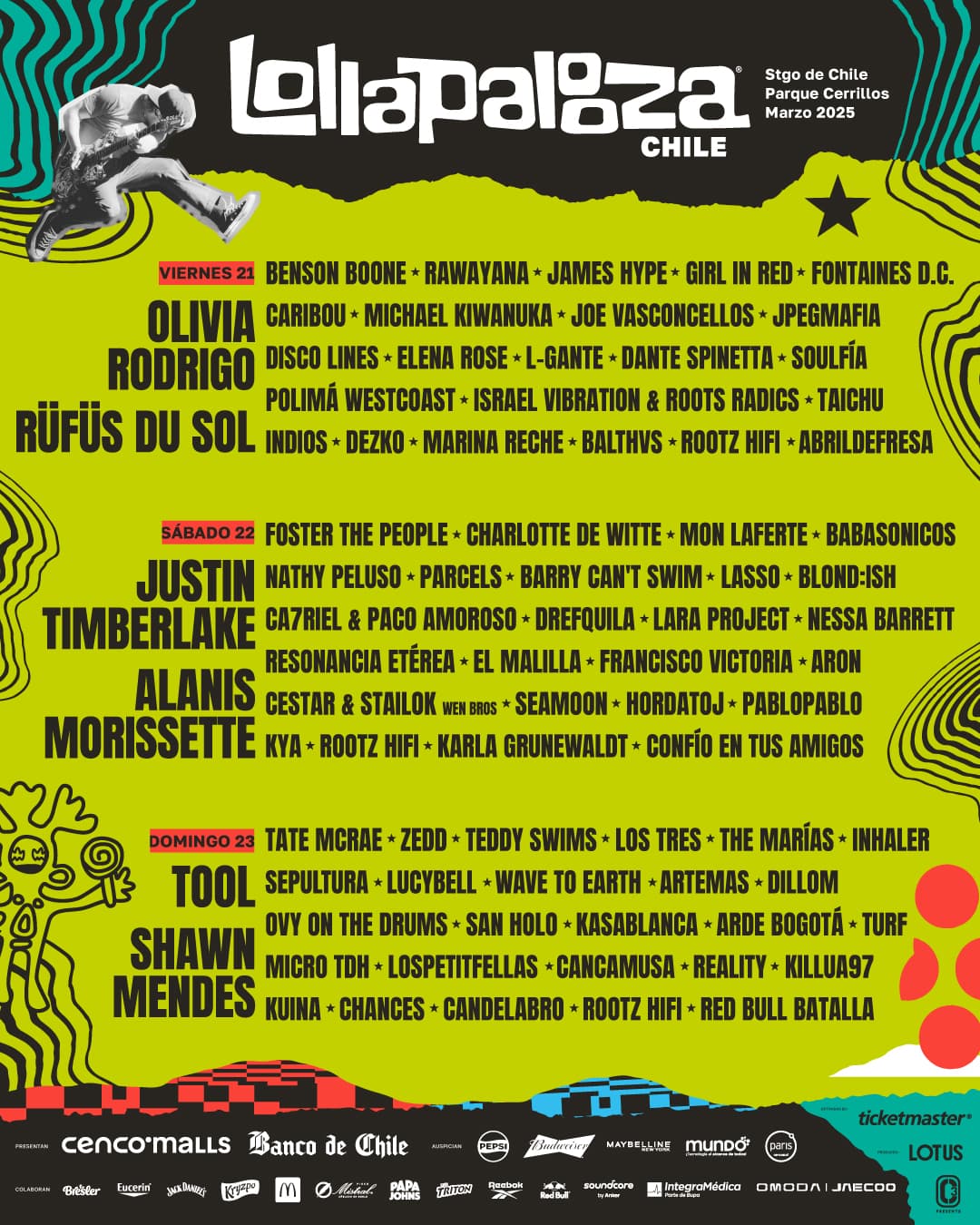 Poster for Lollapalooza - Dia 3