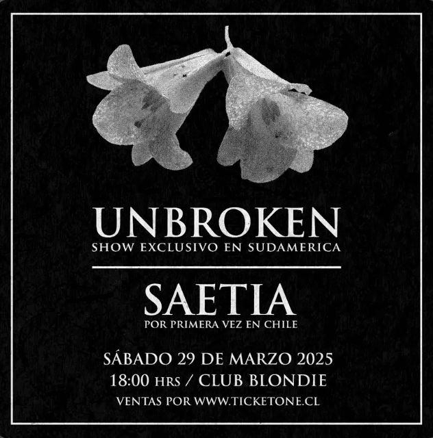 Poster for Unbroken y Saetia 