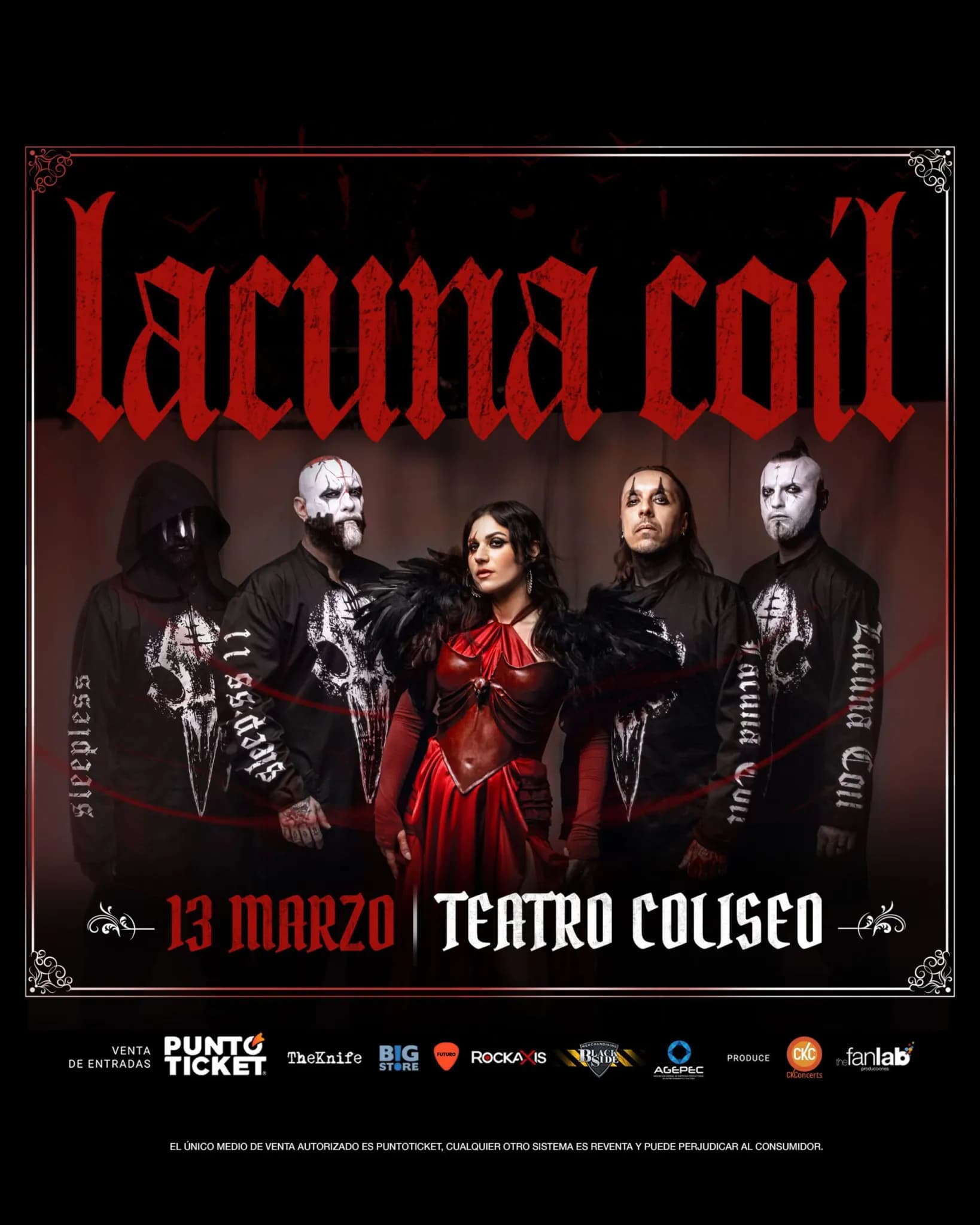 Poster for Lacuna Coil