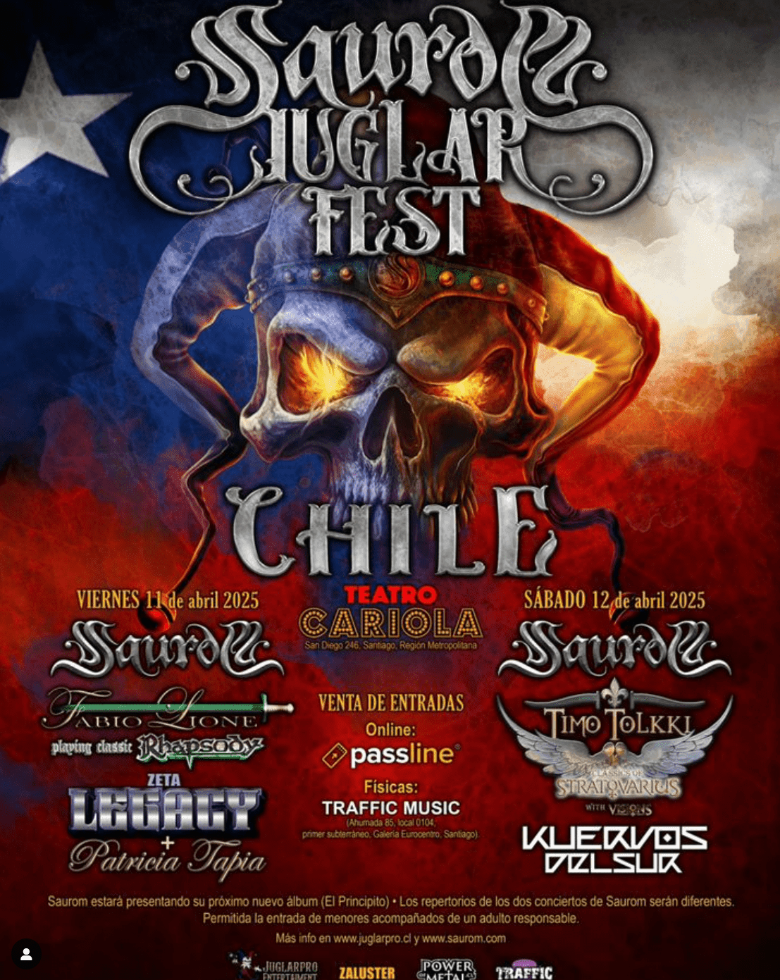 Poster for Saurom JuglarFest Chile 